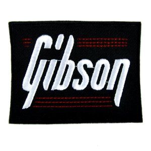 Gibson Guitar Patch Embroidered Iron On Sew Applique Heavy Metal Doom Classic
